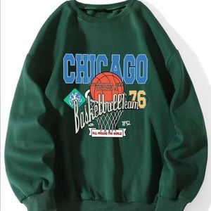 SHEIN Letter Graphic Drop Shoulder Sweatshirt